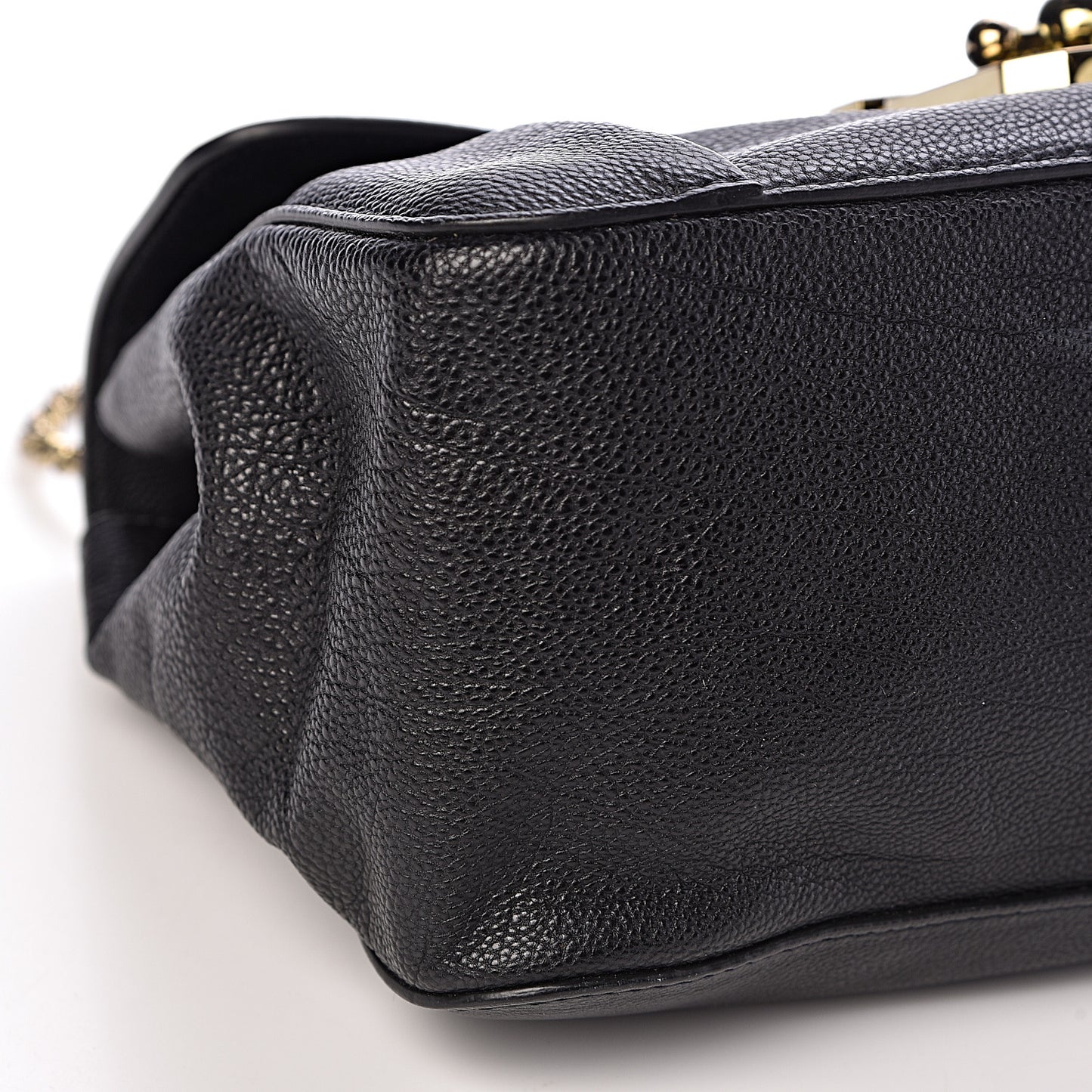 Calfskin Medium Elsie Shoulder Bag Black
