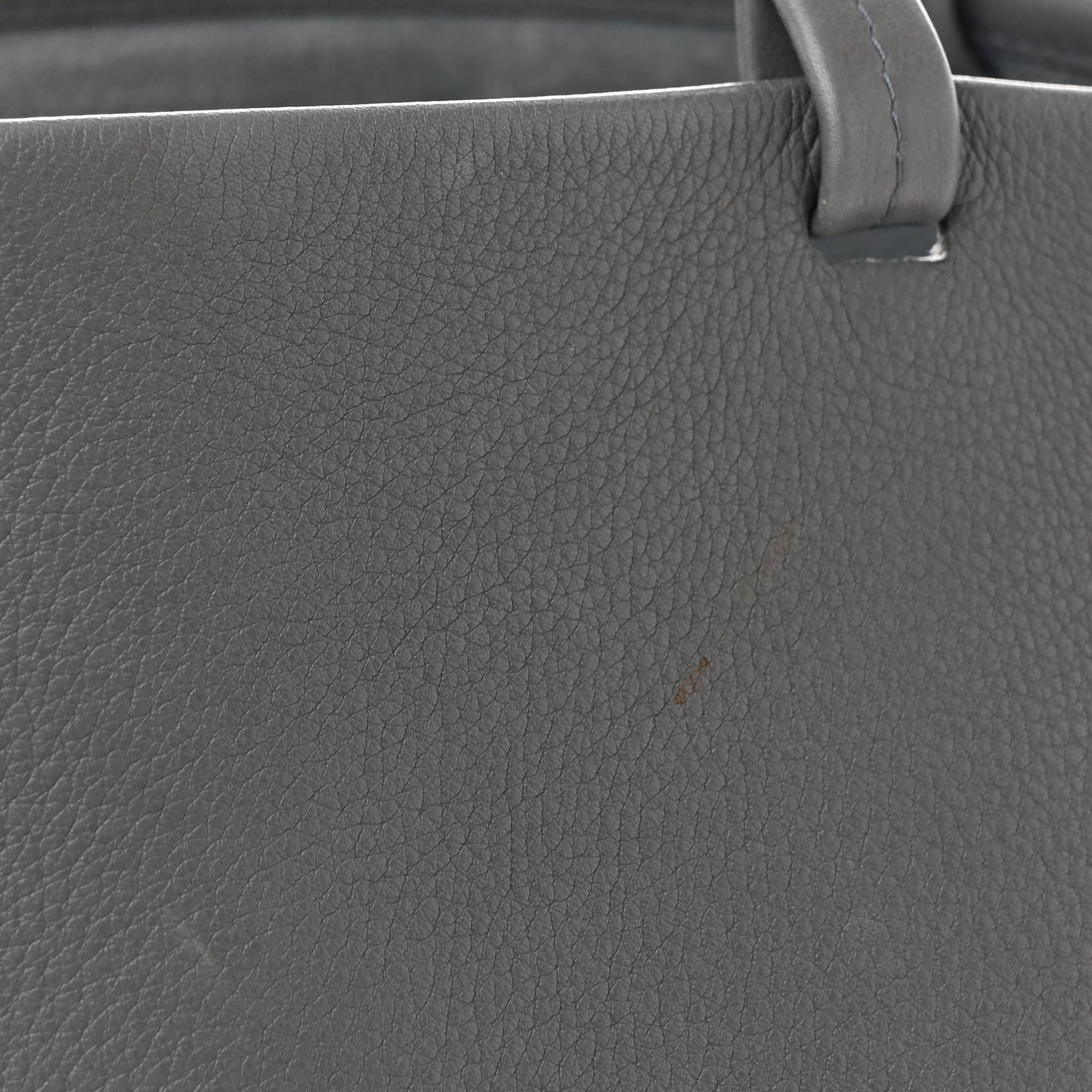 Grained Calfskin Park Tote Three Grey