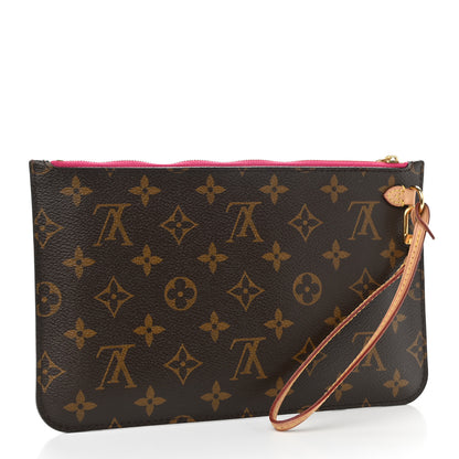 Louis Vuitton Monogram Neverfull MM GM Pochette Pivoine 3 of 8