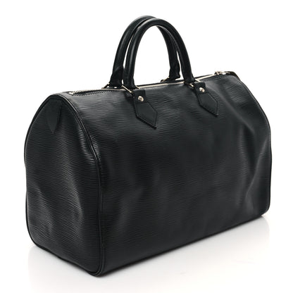 Louis Vuitton Epi Speedy 30 Black 3 of 9