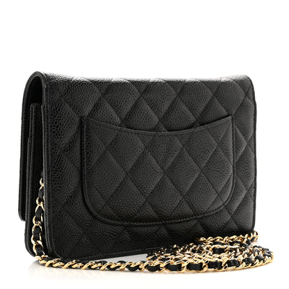Chanel Caviar Quilted Wallet on Chain WOC Black 3 of 11