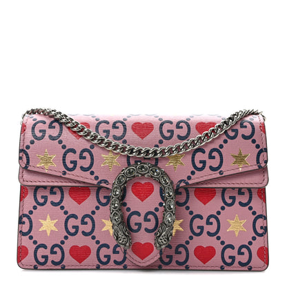 Gucci Calfskin Valentine's Day Exclusive Super Mini Dionysus Shoulder Bag 1 of 8