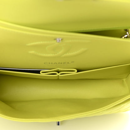 Chanel Lambskin Quilted Medium Double Flap Yellow 4 of 12