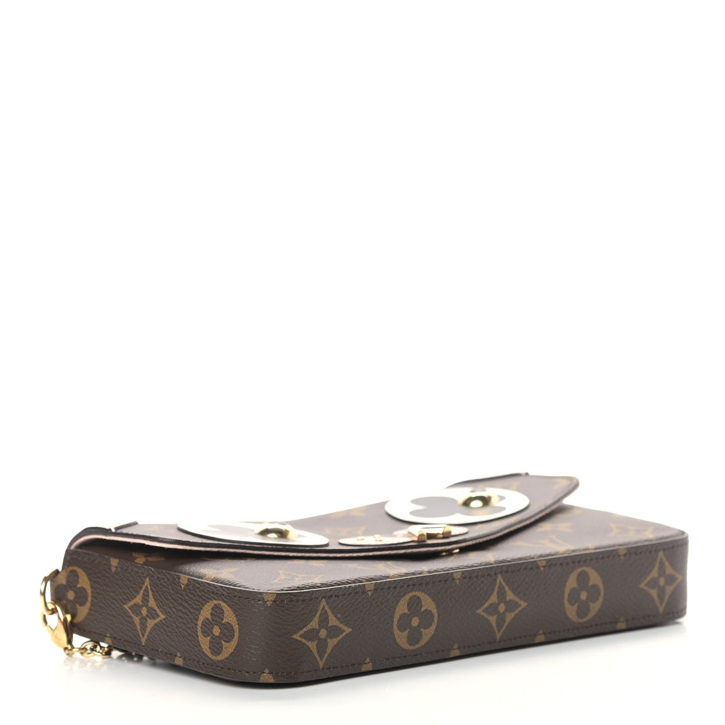 Monogram Valentine Dog Pochette Felicie Chain Wallet
