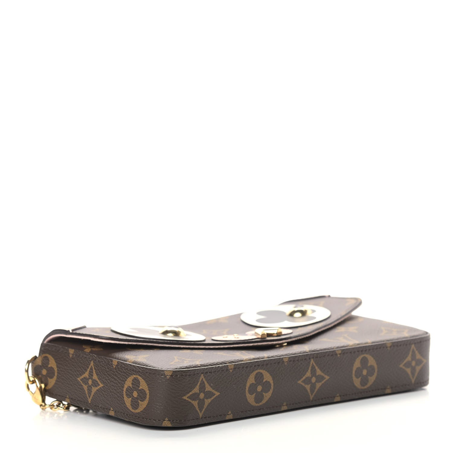 Louis Vuitton Monogram Valentine Dog Pochette Felicie Chain Wallet 5 of 16