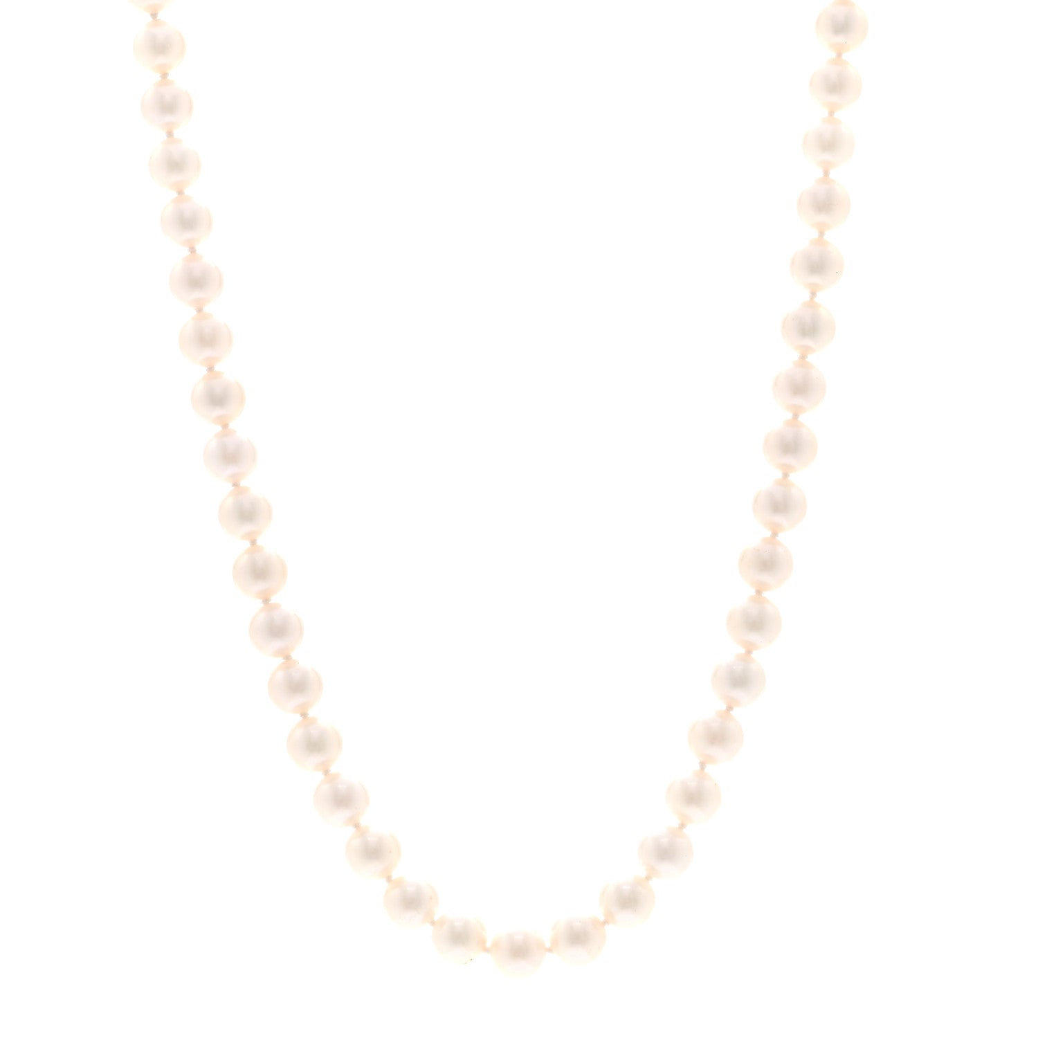 Tiffany 18K White Gold Akoya Cultured Pearl 7-7.5mm Essential Necklace 1 of 5