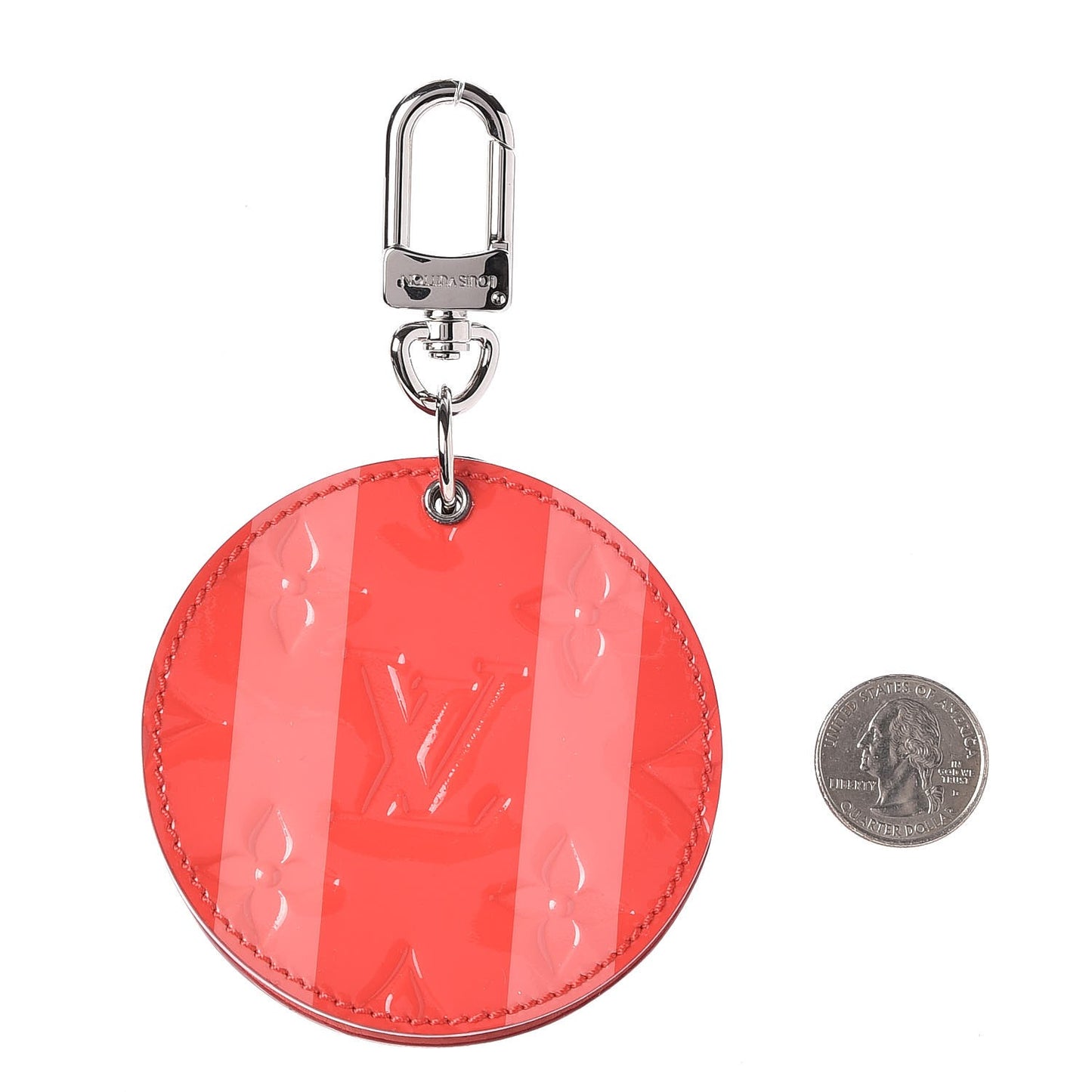 Vernis Rayures Mirror Bag Charm Poppy