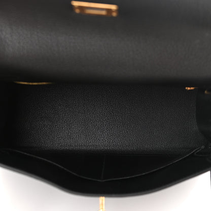 Hermes Togo Kelly Retourne 28 Black 5 of 11