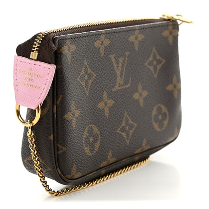 Louis Vuitton Monogram 2021 Christmas Animation Japanese Garden Mini Pochette Accessories Wisteria Pink 3 of 9