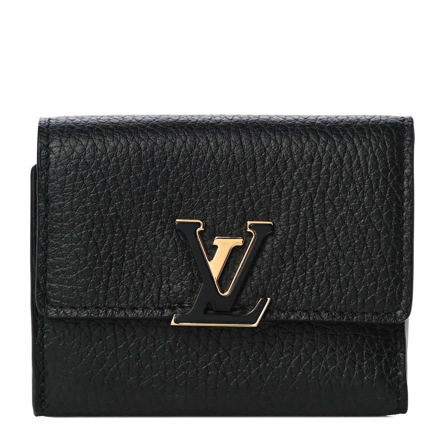 Louis Vuitton Taurillon Capucines XS Wallet Black 1 of 10