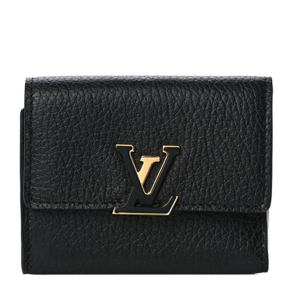 Louis Vuitton Taurillon Capucines XS Wallet Black 1 of 10