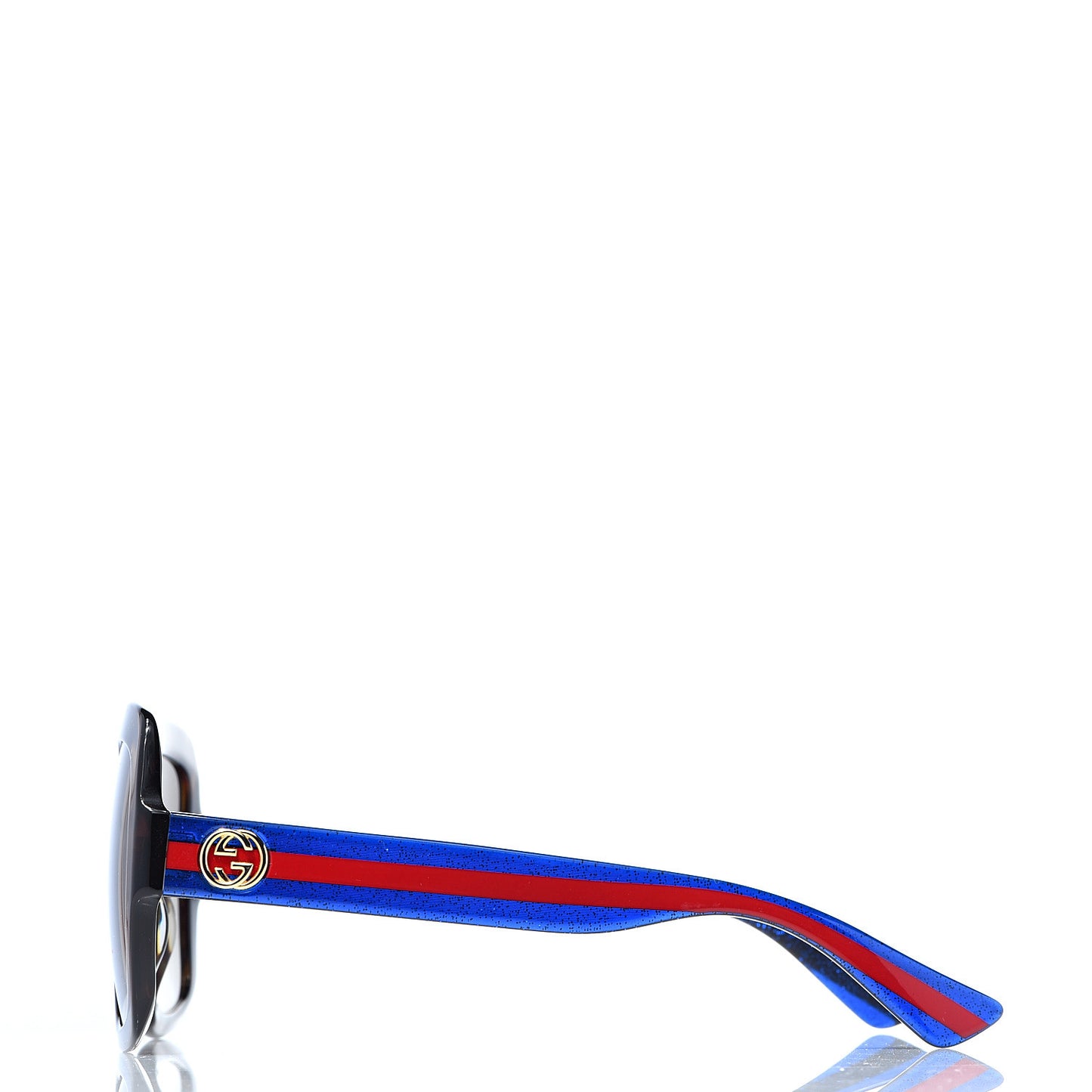Oversize Square Web GG 0036S Sunglasses Tortoise