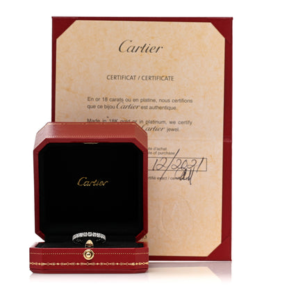 Cartier Platinum Diamond 1.32ctw 3mm Destinée Wedding Band Ring 53 6.25 5 of 5