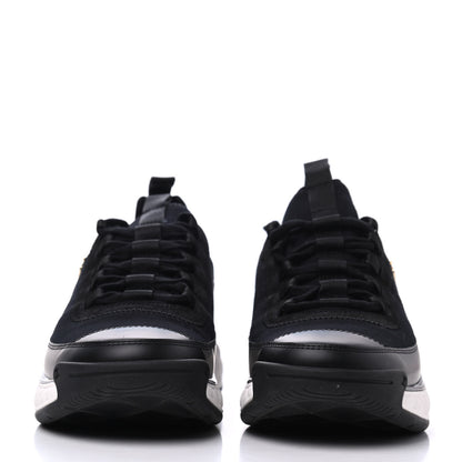 Chanel Velvet Calfskin Mixed Fibers CC Sneakers 41 Black 2 of 9