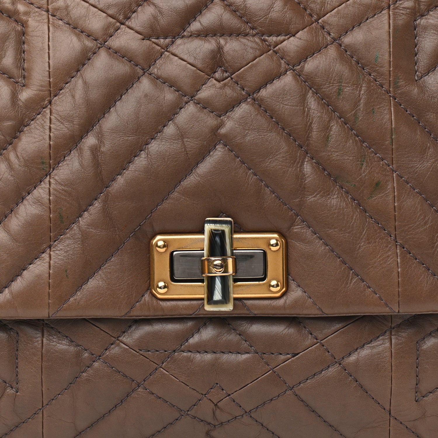 Lanvin Calfskin Quilted Medium Happy Shoulder Bag Brown 6 of 11