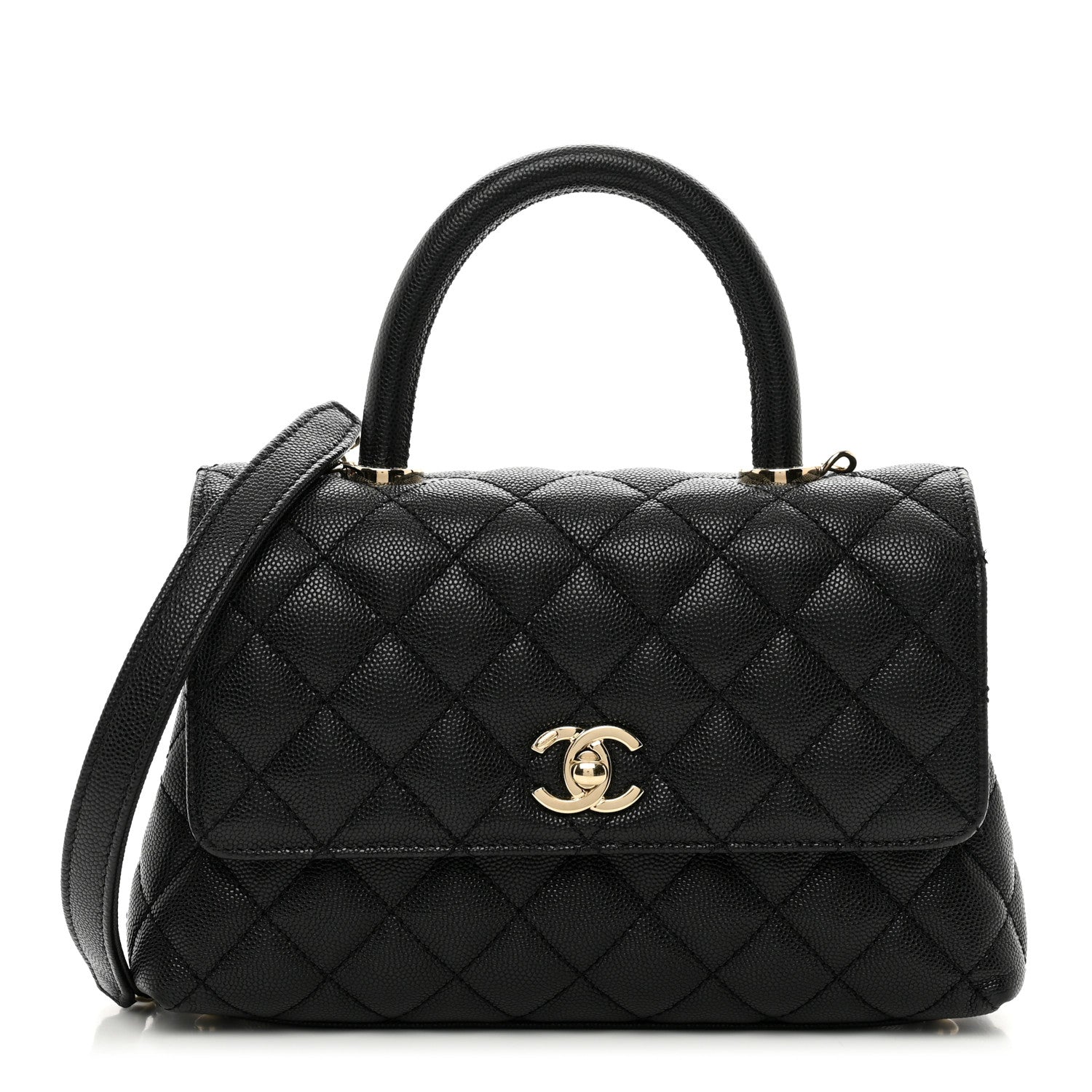 Chanel Caviar Quilted Mini Coco Handle Flap Black 1 of 10