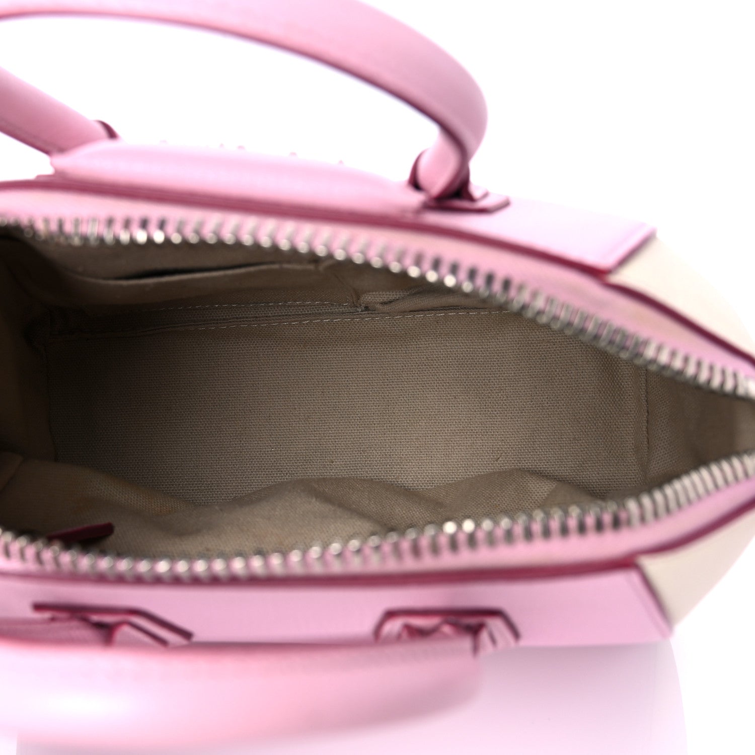 Givenchy Sugar Goatskin Mini Tri-Color Antigona Bright Pink White Fuchsia 4 of 16