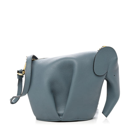 Loewe Calfskin Mini Elephant Crossbody Bag Stone Blue 1 of 9