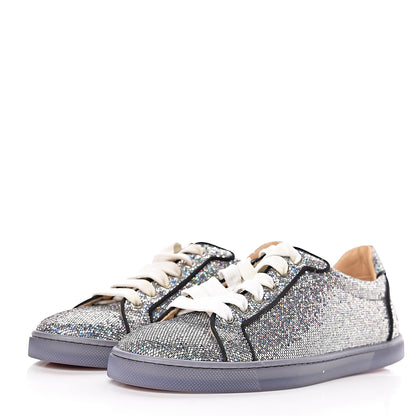 Christian Louboutin Seava Glitter Disco Ball Flat Sneakers 37 Multicolor 3 of 9