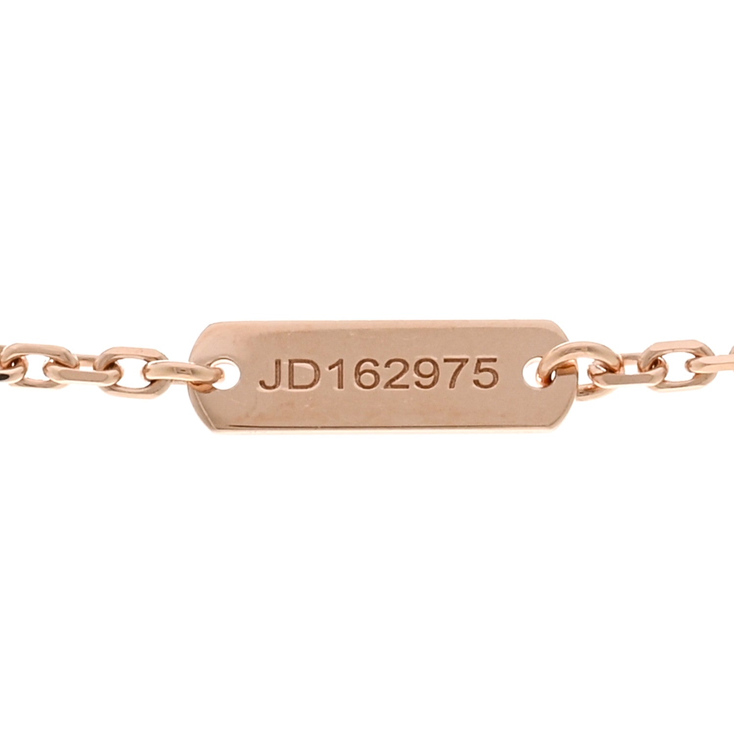 Van Cleef & Arpels VAN CLEEF & ARPELS 18K Rose Gold Trace Chain Necklace 5 of 5
