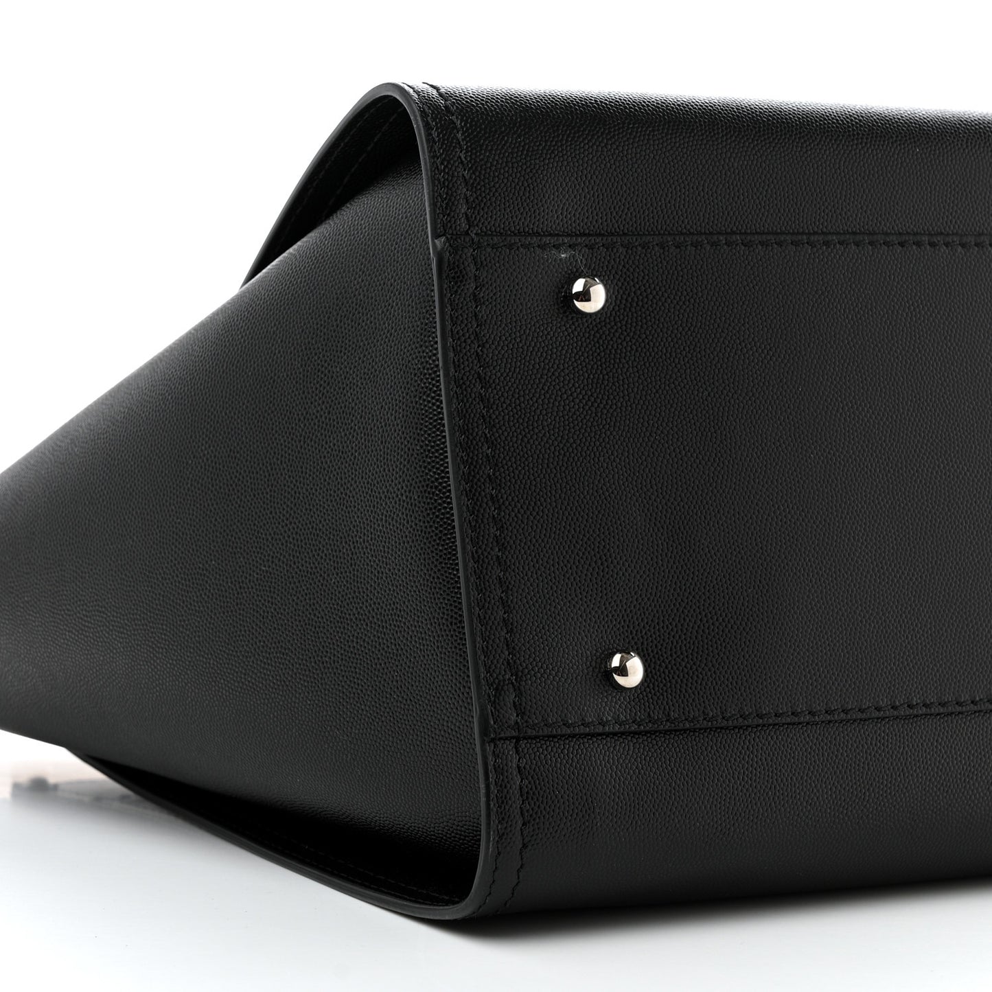 Caviar Medium Studded Deauville Tote Black