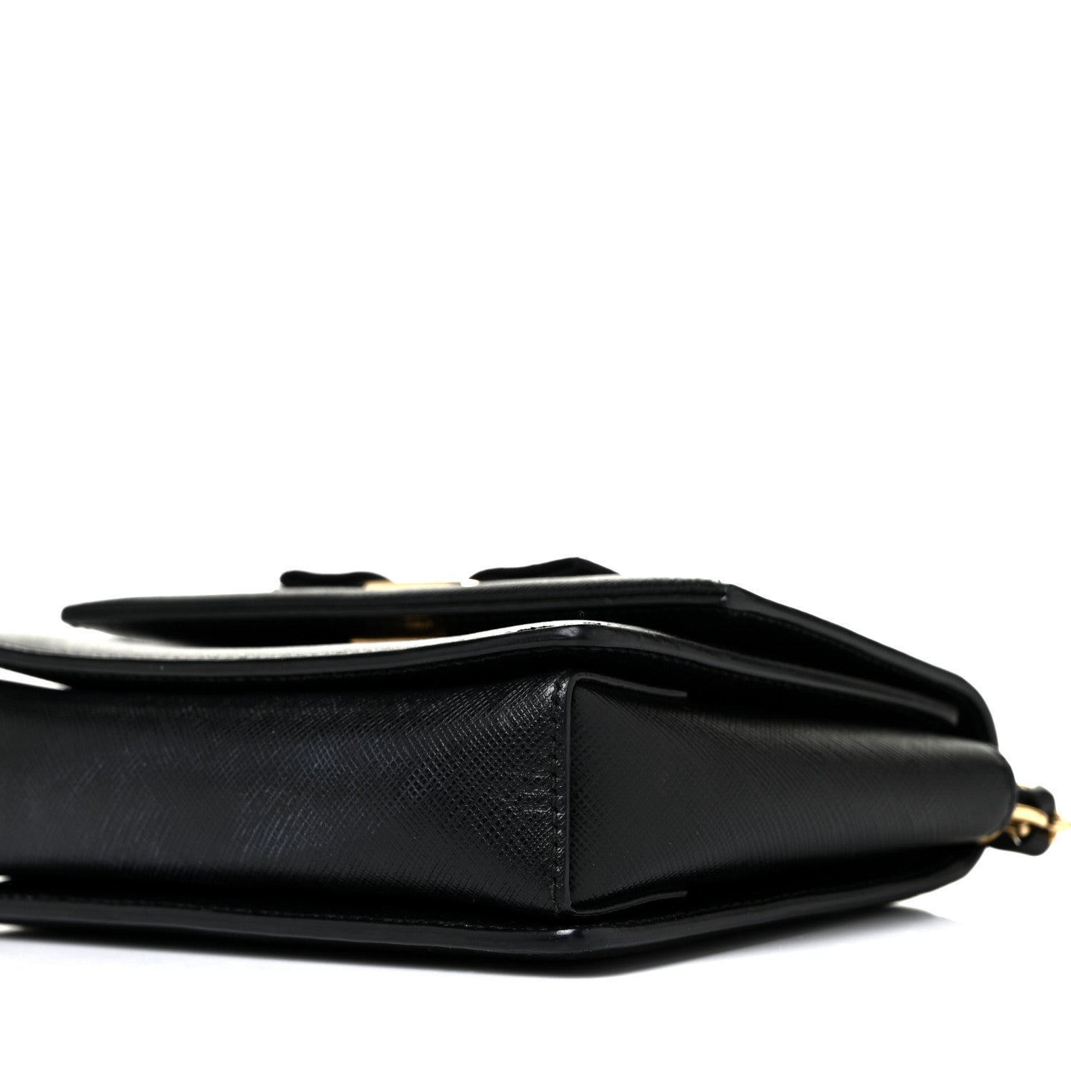 Salvatore Ferragamo Printed Calfskin Mini Ginny Shoulder Bag Black 7 of 7