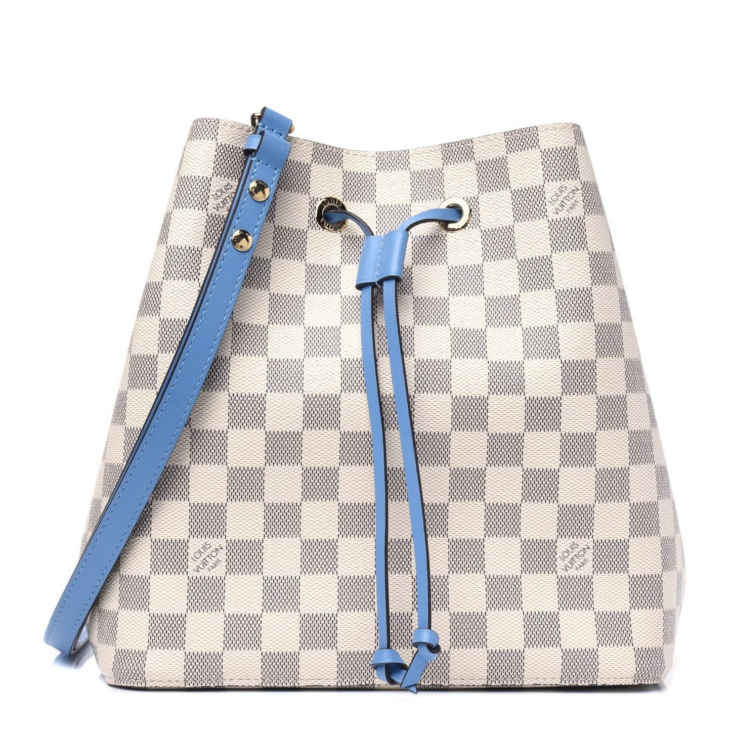Damier Azur Neonoe MM Bleuet