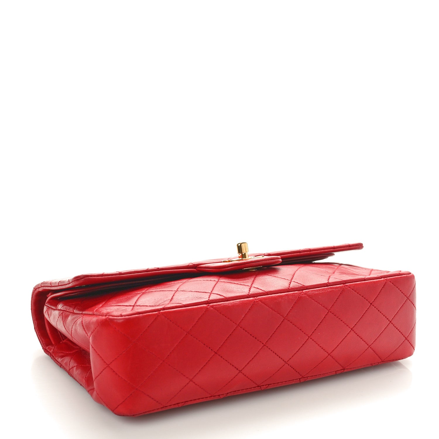 Chanel Lambskin Quilted Medium Double Flap Red 4 of 12