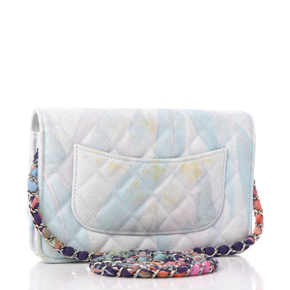 Chanel Canvas Quilted Jungle Jeans Wallet on Chain WOC Multicolor 3 of 12