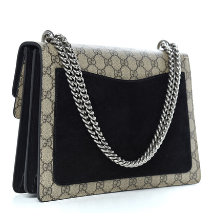 Gucci GG Supreme Monogram Medium Dionysus Shoulder Bag Black 3 of 11