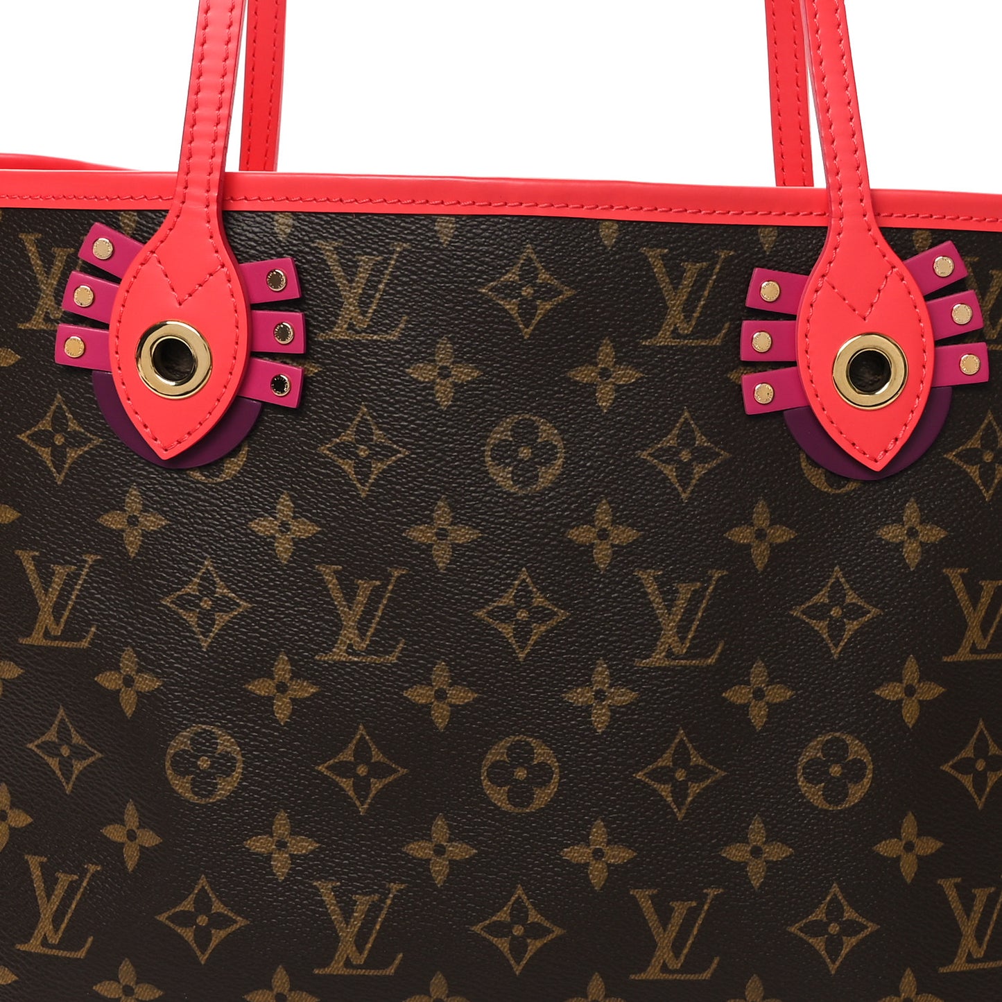 Monogram Totem Neo Neverfull MM Flamingo