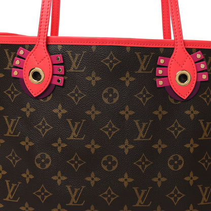 Louis Vuitton Monogram Totem Neo Neverfull MM Flamingo 8 of 10