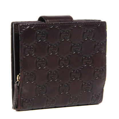 Gucci Guccissima D Ring Compact Wallet Chocolate Brown 3 of 8