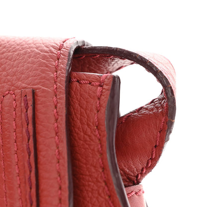 Chloe Calfskin Mini Marcie Round Crossbody Bag Red 10 of 12