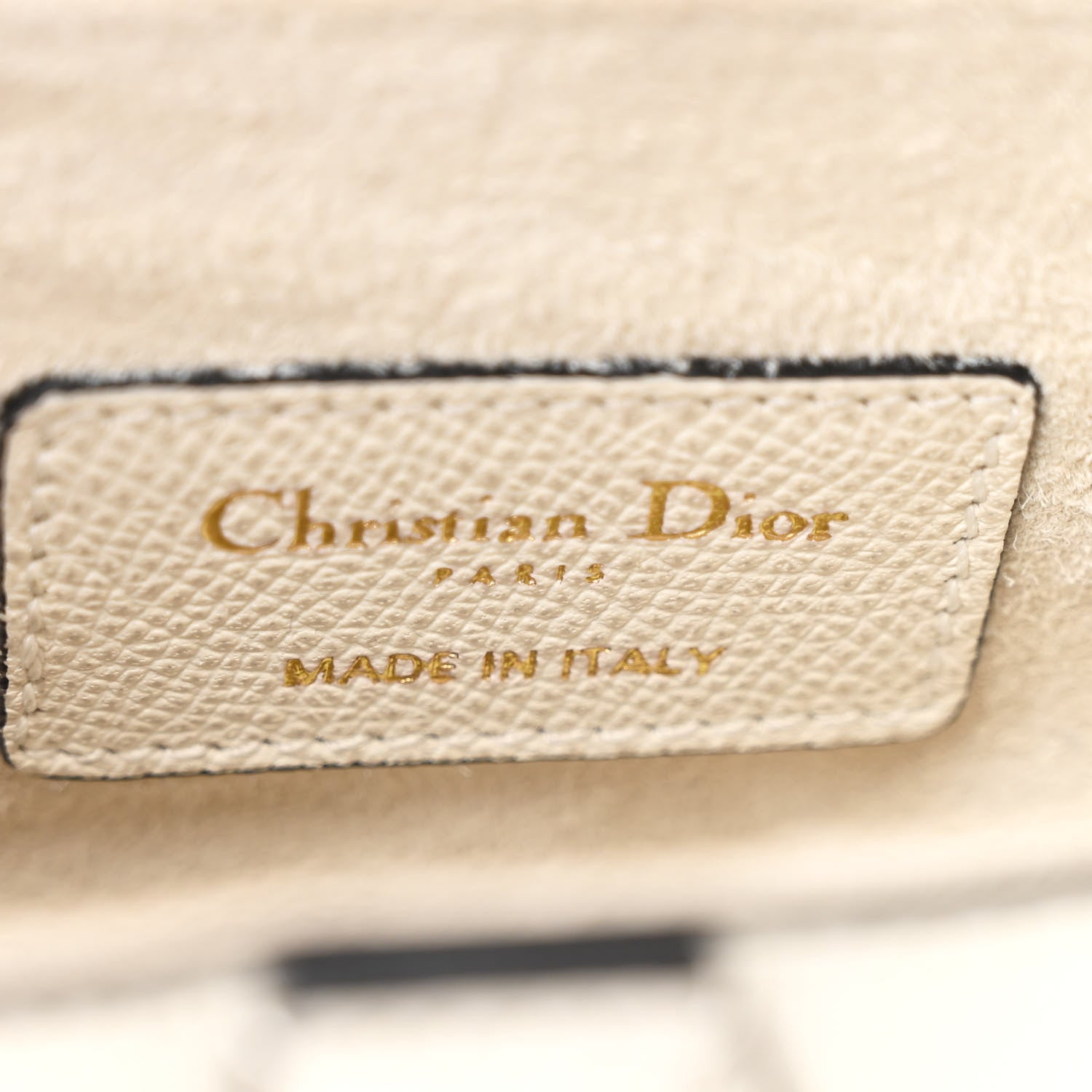 Christian Dior Grained Calfskin Mini Saddle Bag White 6 of 10
