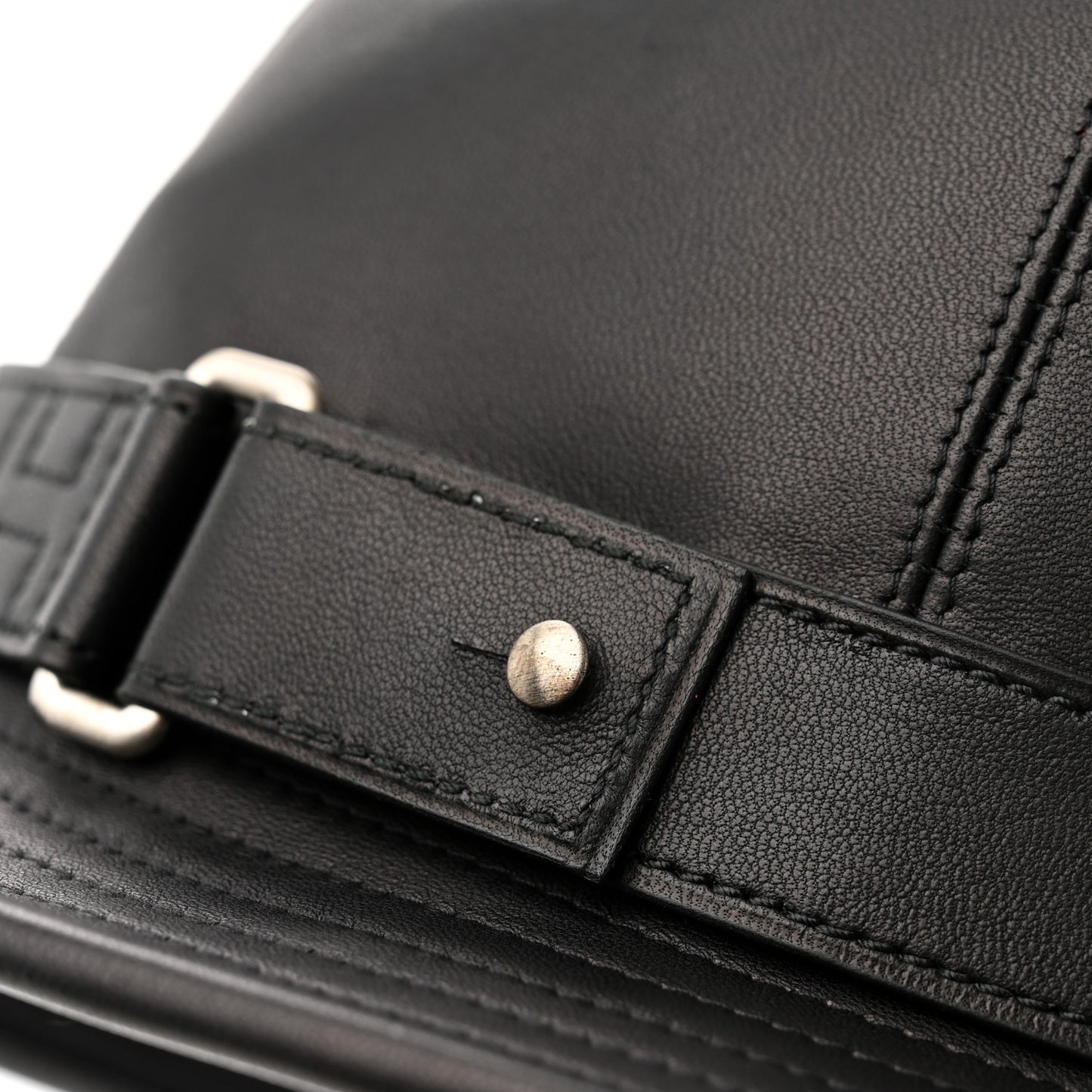 Wool Calfskin Hat 57 Black