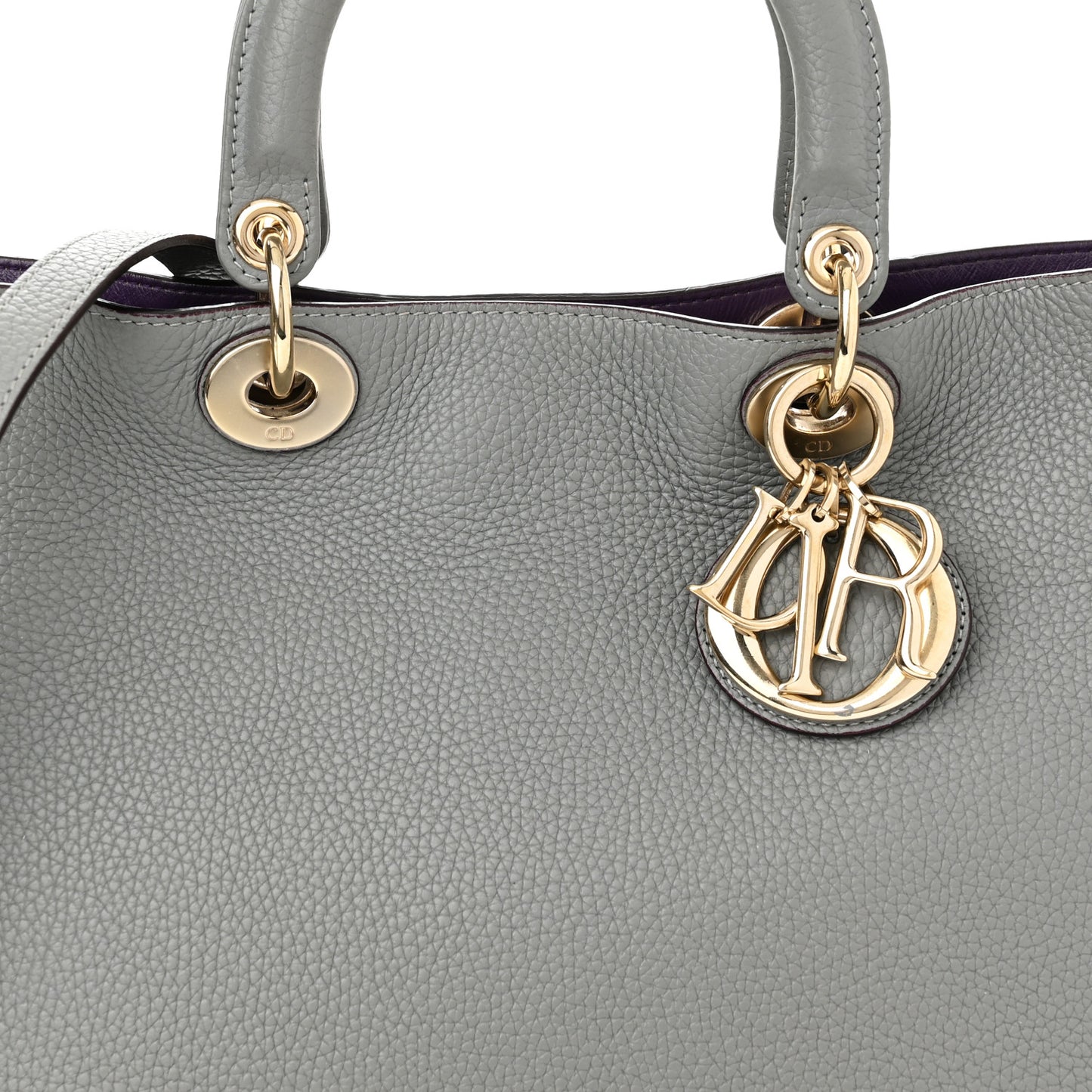 Bullcalf Medium Diorissimo Tote Gris