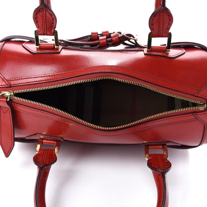 Burberry Bridle Calfskin Medium Alchester Bowling Bag Red 5 of 11