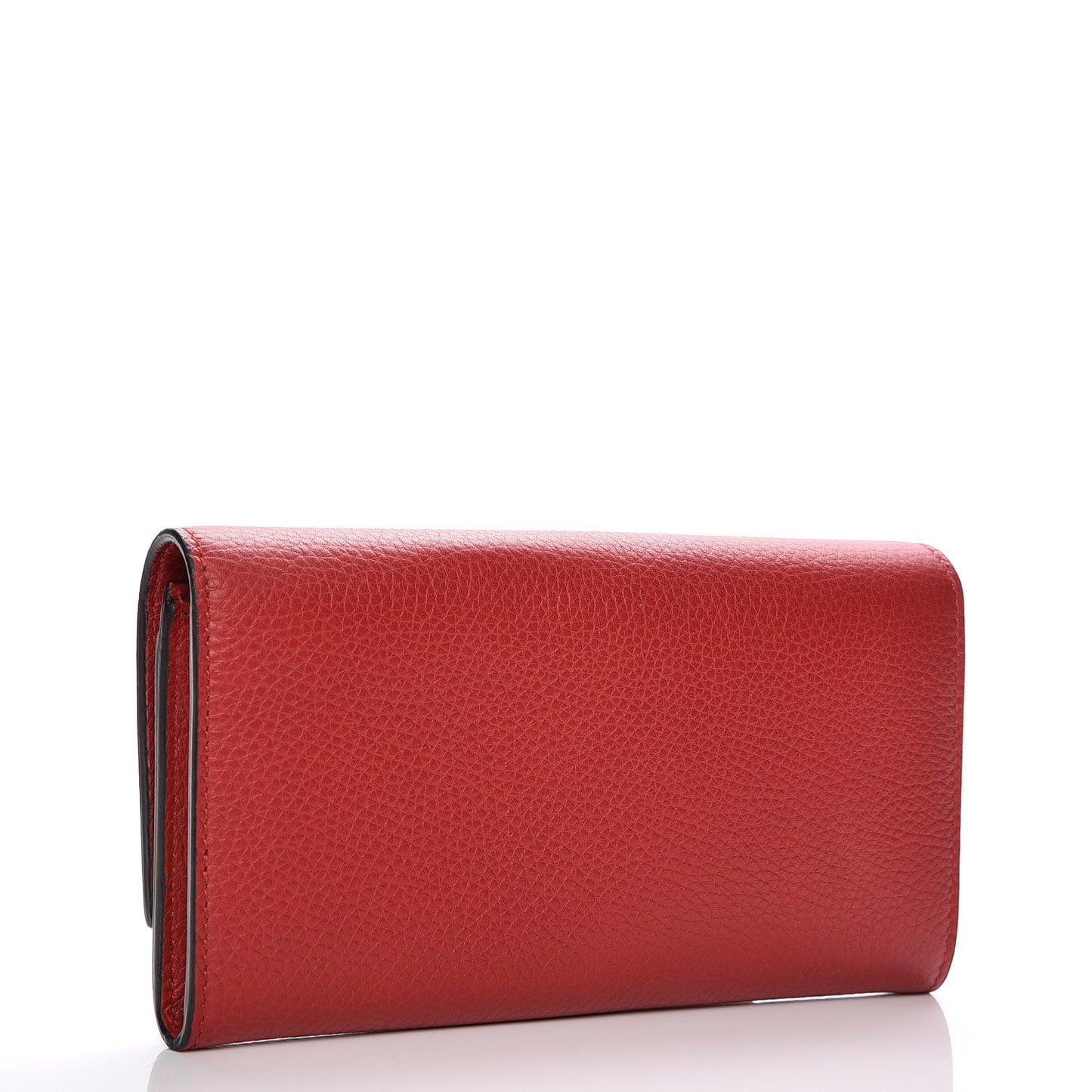 Calfskin Animalier Continental Wallet Red