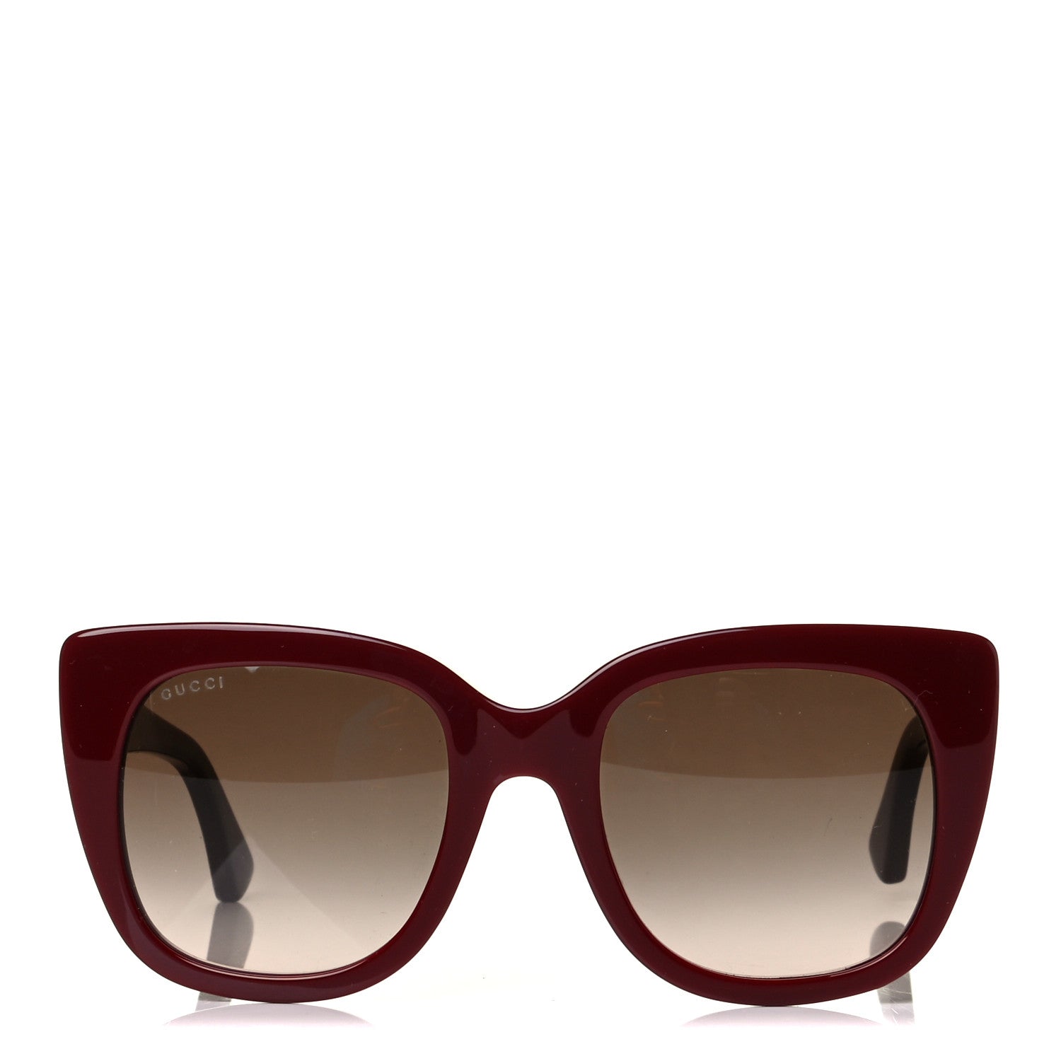 Gucci Cat Eye GG0163S Sunglasses Burgundy 2 of 4