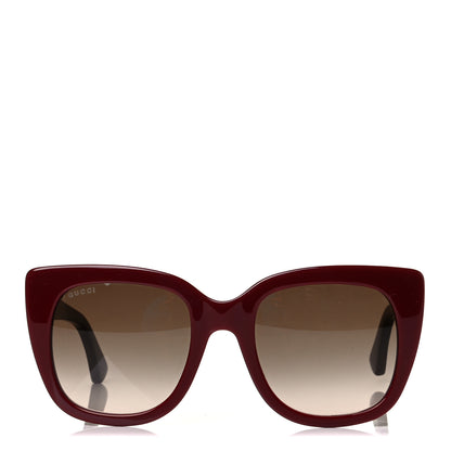 Gucci Cat Eye GG0163S Sunglasses Burgundy 2 of 4