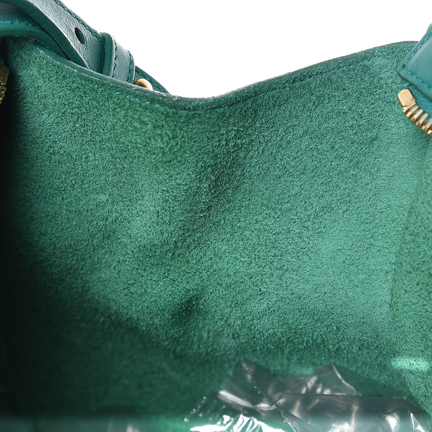 Calfskin Small Classic Y Cabas Green
