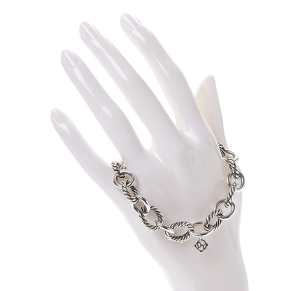 David Yurman Sterling Silver 12mm Large Oval Link Bracelet 2 of 6