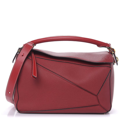 Loewe Calfskin Medium Puzzle Bag Rouge 1 of 11