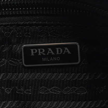 Prada Tessuto Nylon Wristlet Pouch Black 6 of 6