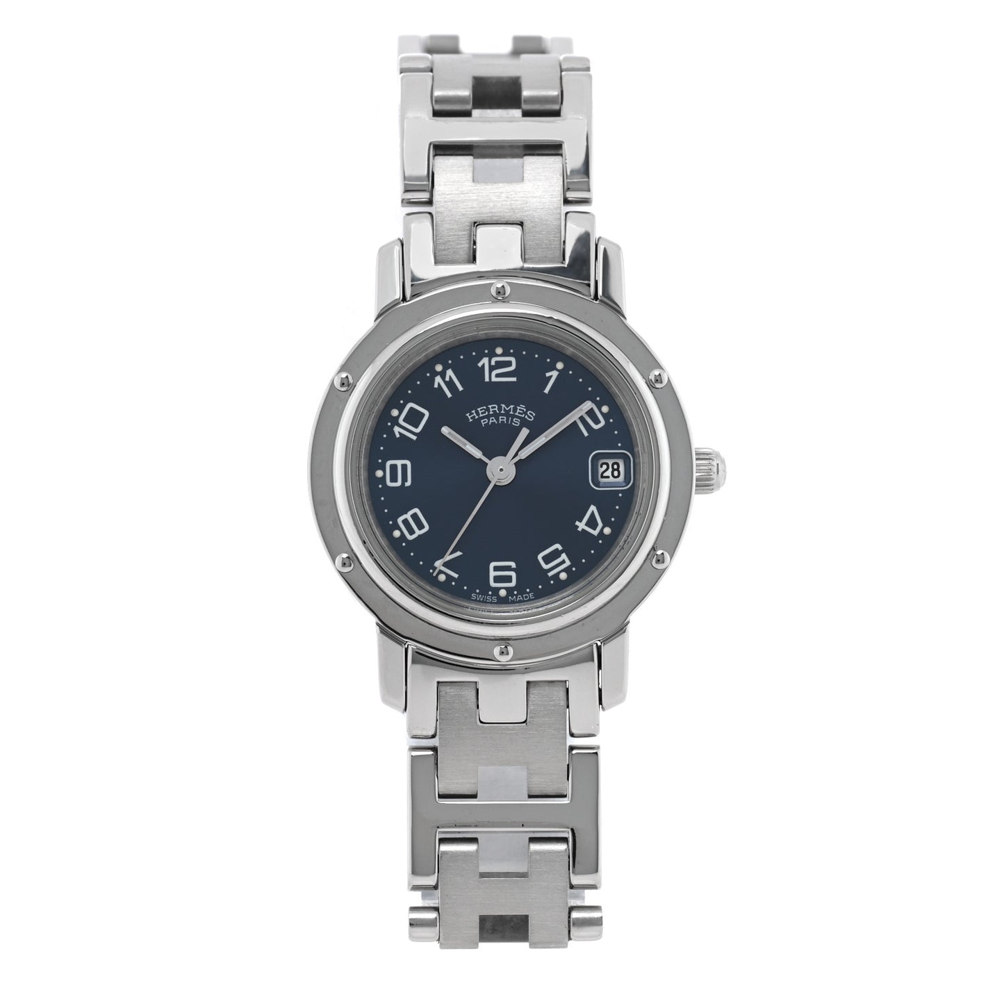 Stainless Steel 24mm Clipper Quartz Watch Blue