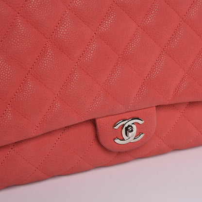 Chanel Iridescent Caviar Clutch with Chain Flap Red 8 of 12