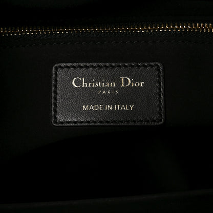 Christian Dior Lambskin Cannage Large Lady Dior Black 6 of 10