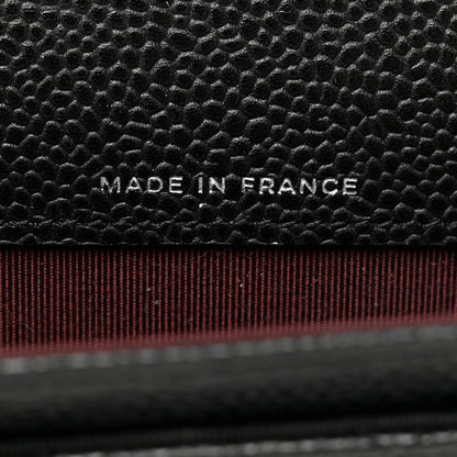 Chanel Caviar Quilted Flap Card Holder Wallet Black 6 of 9