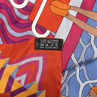Hermes Silk Ballet Aquatique Scarf 70 3 of 3